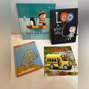 Set of 4 Children’s Books Elephant & Piggie, Squirrels, Ghosts, Lost and Found